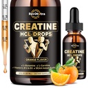 Cretina HCL gotas líquidas para hombres &amp; mujeres, 1500 mg de clorhidrato de crema líquida, alta absorción, 2 Fl Oz Orange Flavor