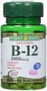 Vitamina B12 por la recompensa natural, Suplemento de vitaminas, apoya el metabolismo energético y la salud del sistema nervioso, 1000mcg, 100 Tablets