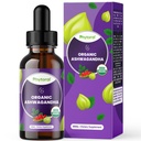 Phytoral Organic Ashwagandha Liquid Drops for Adults - Potent Liquid Ashwagandha Root Extract for Energy and Mood Support - Tincture Vegan Non-GMO Gluten " Alcohol-Free (120 Servings)