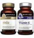Calidad de vida AHCC Kinoko Oro y Advasorb Vitamina C - Immune Support Bundle