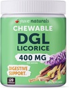 Tablas de Licorice DGL de ultraPure Chewable 4000 mg – Stomach, Gut & Intestinal Relief – Natural Acid Reflux Fórmula – 10:1 Deglycyrrhizinated Licorice Root Extract – 120 Chewables
