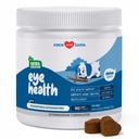 Soporte de ojos para perros - 90 Mandíbulas suaves - Suplementos de perros para visión, vitaminas de ojos para perros, con aceite de hígado de bacalao Antioxidante, suplemento de Omega perro, Omega 3 EPA y ácidos grasos DHA.