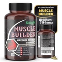 Suplemento del constructor de músculos ultra con L-Arginine & Tribulus – Soporte de entrenamiento deportivo – 150 cápsulas (provisión de 150 días)
