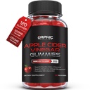 ORPHIC NUTRITION Apple Cider Vinegar Gummies - 1000mg - ACV Weight Loss Gummies - Supports Digestion, Detox &amp; Cleansing - VIT B12, Beetroot - Gomitas de Vinagre de Manzana (120 piezas)