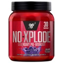 BSN N.O.-XPLODE Pre Workout Powder, Energy Supplement for Hombres and Women with Creatine and Beta-Alanine, Flavor: Grape, 30 Servings