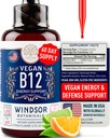 Vegan Vitamina B12 Liquid - Max Strength Methylcobalamin B12 Sublingual 5000 mcg - Suplemento de Absorbing Rápido para Mood, Memory and Energy Support - Non-GMO, Gluten-Free, Citrus Flavor B 12 gotas, 2oz
