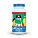 Fuente Naturals Attentive Child - Nutrientes cognitivos saludables para niños activos - Enfoque mejorado " Atención con DMAE, Magnesio, Zinc " Grape Seed Extract - 60 Chewable Wafers.