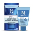Crema de Dolor Nervive, Max Strength No-Greasy Crema de Dolor Tópico con Lidocaína y Menthol para los dedos, Pies, Fingers, Manos, Legs &amp; Arms, 3.0oz