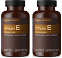 Elementos Vitamina E, 400 UI, 100 Softgels, 100 Days of Supply (Packaging May Vary) (Pack of 2)