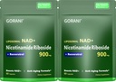 Gorani NAD+ Suplemento 900MG – Nicotinamide Riboside, Liposomal Resveratrol " Quercetin – Apoya la energía celular y la salud antioxidante – 80 cápsulas