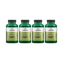 Carbón Activado de Swanson - Suplemento Natural Apoyo a la Absorción Saludable - Ayuda a w/Bloating " Mantener la regularidad del intestino - (120 cápsulas, 520 mg por servicio) 4 Pack