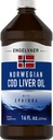 Piping Rock Cod Liver Oil Liquid TENIDO 16 fl oz TENIDO CON EPA DHA TENIDO Engelvaer Norwegian Silencioso No GMO, Gluten Suplemento Libre