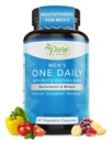 Pura por naturaleza Multivitamínico diario para hombres, Suplemento de apoyo inmune con ingrediente no transgénico, vitamina " minerales para la energía, 60 cápsulas vegetales