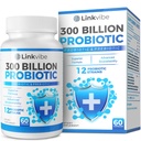 Probiótico 300 Billones CFU - 12 Strains with Organic Prebiotics for Digestive & Gut, Immune, Bloating Health - Probiotics for Women and Men - Daily Dairy Free, Shelf Stable - 60 Condes