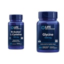 La extensión de vida N-Acetyl-L-Cysteine (NAC) & Glycine 1000 mg, promueve la relajación, el sueño saludable, el ácido aminoácidos, libre de gluten, no GMO, vegetariano, 100 cápsulas