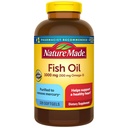 Nature Made Fish Oil Omega 3 Suplementos, 1000mg Softgels, Omega 3 Fish Oil for Healthy Heart Support, 320 Softgels, 160 Day Supply