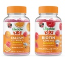 Niños de Biotina Lifeable + Calcio con Niños de Vitamina D, Grupo de Gummies - Gran Tasting, Suplemento de Vitamina, Gluten Gratis, GMO Gratis, Gummy Chewable