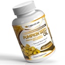 Vibraxlabs Pumpkin Seed Oil - 100% Cold Pressed Pure 1000mg Extracción - Lo mejor para el crecimiento del cabello, tinger Mirando la piel & cara, Bladder Control Suplemento, 60 Softgels