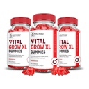 Laboratorios justificados (3 Pack Vital Grow XL Performance Gummies 1000MG Advanced Formulado con ACV Pomegranate Beet Juice Powder B12 Vegan Non GMO 180 Gummys