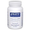 Encapsulaciones puras Curcumin 500 con Bioperina - Suplemento Antioxidante para las articulaciones de apoyo, tejido, hígado, colon y salud celular* - con la Curcumina Turmérica " Bioperina - 60 cápsulas