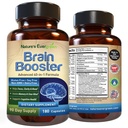 Brain Booster 40-in-1 Suplemento de Fórmula para Focus, Memory, Clarity, Energy para Hombres &amp; Mujeres, Cognitive Function Nootropic Support with DMAE, Brain Health Fórmula ← (180 cápsulas - 90 Day Supply)