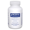 Encapsulaciones puras Magnesio de calcio (Citrate) - 240 g Calcio &amp; 240 g Magnesio - Soporte de salud de hueso - No GMO & Vegan - 90 cápsulas