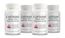 Capitáns Puro Aceite de Krill Antártico Softgels TENGA 3 EPA, DHA con Astaxanthin & Phospholipids sometida No Additives or Chemicals TEN 1000mg per Serving, 60 Capsules, 4-Pack