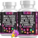 Leche Esteto NAC Chanca Piedra Beet Root Artichoke Dandelion Root - Suplemento del hígado Plus Astragalus TUDCA Choline &amp; Ginger- 120 Conde