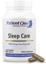 Pacientes One Sleep Care tóxico Suplemento para apoyar la transición al sueño y el sueño resentido* Silencioso con manzanilla, valeriana, melatonina y más tóxico 60 cápsulas