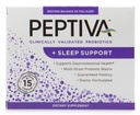 Peptiva 26 Billones CFU Probiótico y Apoyo al sueño - Probiótico multiestrénico validado clínicamente - Lactobacillus y Bifidobacterium, Melatonin - 15 Conde