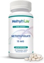 Metil-Life® L-Methylfolate 15 mg para Hombres de Mujeres – Suplemento de Folato Activo con Cerebrofolate® ultrapuro (L-5-MTHF Calcium) – Alta Biodisponibilidad B9 Soporte – Tasty Chewable Tablets latitud 90 Con