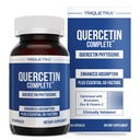 Quercetin Complete® Quercetin Phytosome with 50X Higher Absorption, Clinically Proven " Patented Quercefit – Most Effective Form of Quercetin – Enhanced with Bromelain, Zinc " Vitamin C (60 cápsulas)