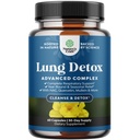 Lung Detox Mullein Leaf Capsules - Purifying Mullein Lung Cleanse Complex with NAC Quercetin & Cordyceps Extracts - Leaf Herb Respiratory Supplement for Sinus Immunity &amp; Breathing Support 60ct