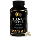 Cocó Marcha N.M.D. Selenium 200 mcg – Tiroid &amp; Immune Support Suplemento – Mineral esencial para el metabolismo y la defensa antioxidante – Gluten Free, Dairy Free &amp; Vegan – 3 Month Supply, 90 Veg Capsules