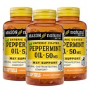 MASON NATURAL Peppermint Oil 50 mg Enteric Coated Suplemento, 270 Day Supply of Gastrointestinal Support for Normally Functioning Bowel, Softgel Pills