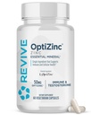 Revive MD Zinc Mineral Supplement for Men & Women - Supports Immunity & Cellular Health with 50mg OptiZinc - Antioxidant &amp; Immune Support - 60 cápsulas