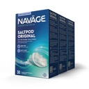 Navage SaltPod Bundle 3 30-Packs (90 SaltPods) - Navage Salt Pod Refills Only - Diseñado exclusivamente para el sistema Navage Nasal Irrigation System - Sinus Rinse y Saline Pods for Fast and Soothing Relief