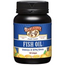 Suplementos de aceite de pescado Omega 3 de Barlean, Suplemento Softgels para hombres y mujeres, 600 mg EPA y DHA Fatty Acids, Orange Flavored, 100 Conde