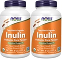 AHORA Suplementos, Inulin Prebiotic Pure Powder, Certified Organic, Non-GMO Project Verified, Intestinal Support*, 8-Ounce (Pack of 2)