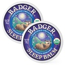 Badger Sleep Balm, Organic Essential Oil Aromatherapy Natural Sleep Balm for Adults &amp; Kids, Relaxing &amp; Calming Lavender &amp; Bergamot Natural Sleep Support, .75 oz Tin, 2-Pack