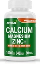 Ciclo de magnesio de calcio con vitamina D3, hierro, K2 &amp; B12 (90 cápsulas)