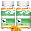 2 Pack Lutein Gummies 25mg, Azúcar gratis Zeaxanthin Suplementos Gummies, Eye Health Supplement for Adults, Eye Vitamins Lutein for Vision and Blue Light Protection, Mango Flavor, 120 Condes