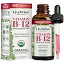 Liquid B12 Vitamina Sublingual – All-Natural Liquid Vitamina Vegan B12 gotas – Non-GMO Adenosylcobalamin Methylcobalamin B12 Suplemento – Boost Your Immune System, Metabolism, Energy and Focus!