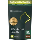 VetriScience 27+ Mandíbulas de salud activas, Nu Cat Daily Multivitamin para gatos y gatitos, Vitaminas equilibradas, Minerales y Antioxidantes, Salud y Bienestar, Fish, 30 Cuenta
