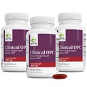 Terry Naturalmente Clínica OPC Extra Strength - Cardiovascular Health & Focus Support - Suplemento con Grape Seed Extract - Immune Support Supplement - 60 Softgels (Pack of 3)