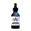 Ayush Herbs Ashwagandha gotas para niños y adultos - Sin alcohol Ashwagandha gotas, Suplemento diario para calmar el enfoque con Ashwagandha orgánica, Lemon Flavor - 2 Fl Oz (80 servidumbres)