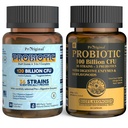 Probiótico 100 Billones CFU + 120 Billones CFU para Gut & Digestive Health, Vegan Acidophilus Probiotic Supplement