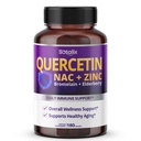 SOTALIX Suplemento Premium Quercetina 98% Alta Pureza con Bromelaina, Zinc, Vitamina D3 2000 UI, Elderberry - Cardiovascular Respiration Apoyo inmunológico para niños adultos - 180 Day Supply