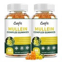(120 pcs) Mullein Gummies for Lungs Detox- Mullein Leaf Extract with Quercetin, Elderberry for Respiratory &amp; Immune Support, Breathing &amp; Lung Cleanse for Smokers, Vegan, Pineapple Flavor, (2 Pack)