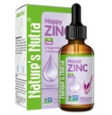 Nutra Happy Zinc, Premium Liquid Zinc for Baby, Infant, Kids and Children, TRAACS Chelate Zinc, High Bioavailability, Non-GMO, Kosher, 2 Fl. Oz (60ml)